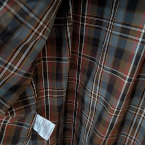 Women's Yellow Pendleton Rain Jacket with Plaid Lining - Large - Picture 4 of 6